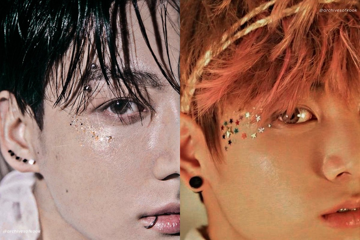 archivesofkook's tweet photo. jungkook con glitter is ethereal boy. https://t.co/TGndYm4UiY