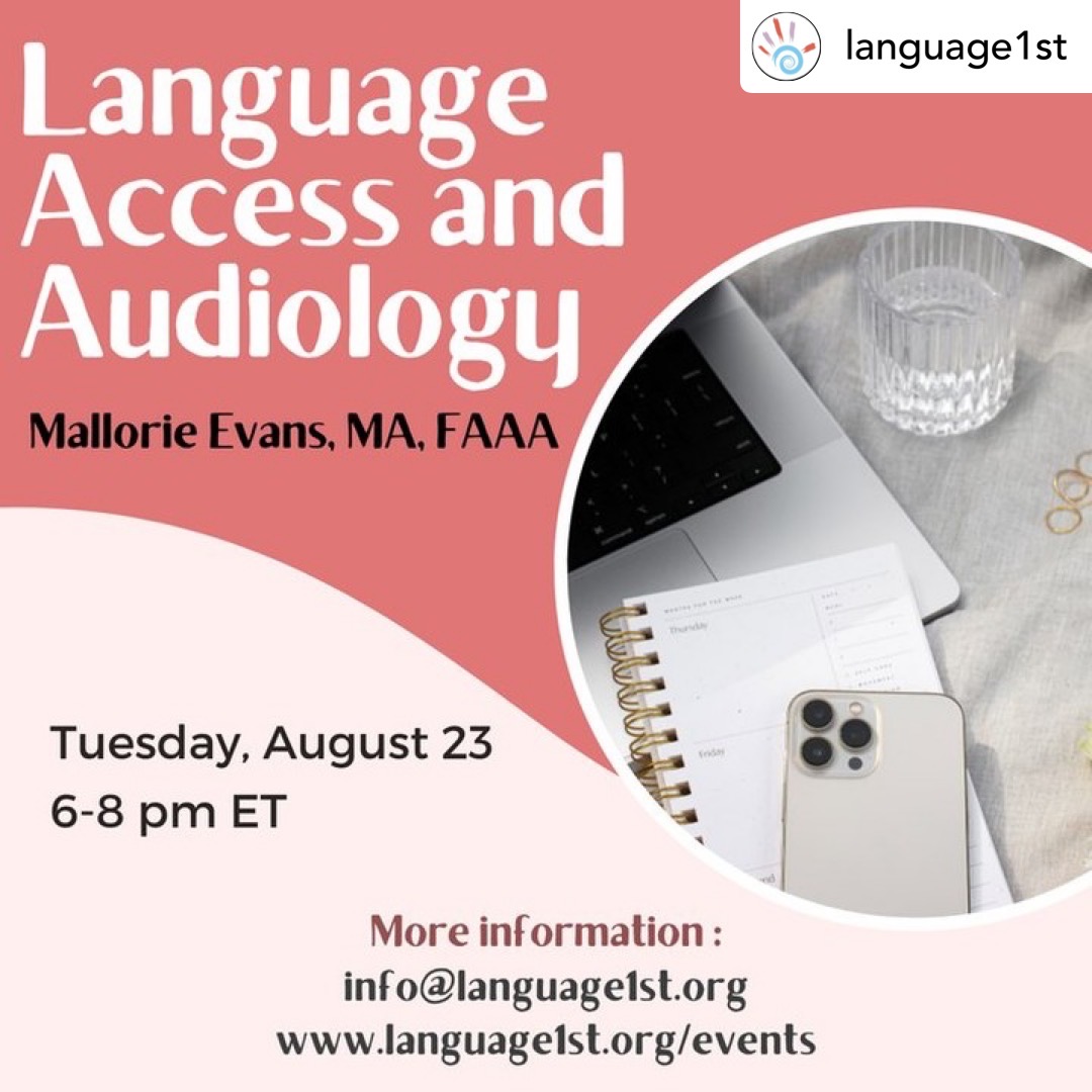 CaledOrg's tweet photo. One of our own #caledorg Board Members @malbeckford is presenting an amazing webinar! "Language Access and Audiology" as it relates to early access to language for our Deaf students.
AUGUST 23, 2022
Register--> https://t.co/gHfs0eFDN9 https://t.co/yZAqfCq1my