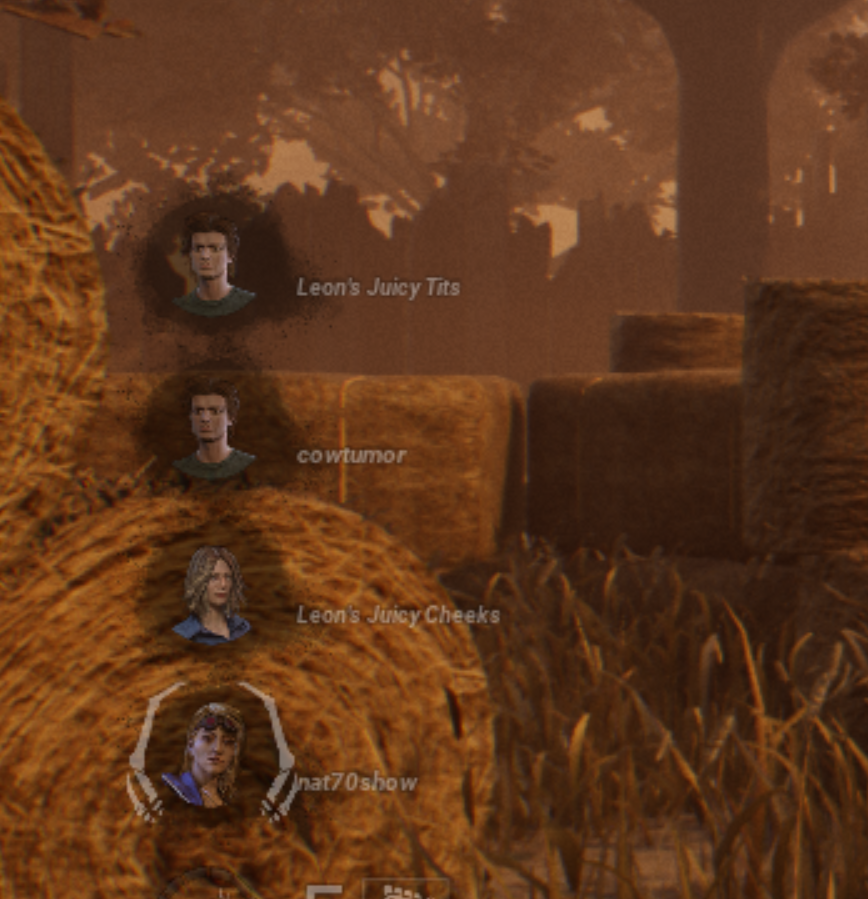 deathbyschlock's tweet photo. @DBD_Names i spared them https://t.co/VIxxJVOVZj
