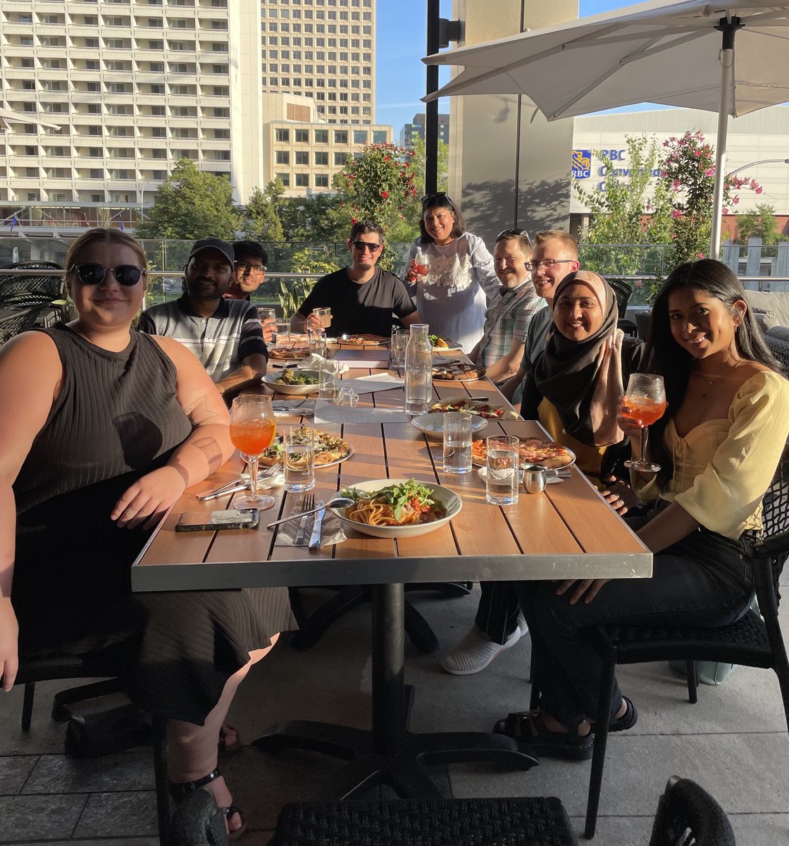 NMfromUManitoba's tweet photo. Wonderful evening with my lab #MookherjeeLab . Celebrating student’s achievements, graduations, scholarships etc ..&amp; just summer fun!! https://t.co/S8Y7jt2k3o