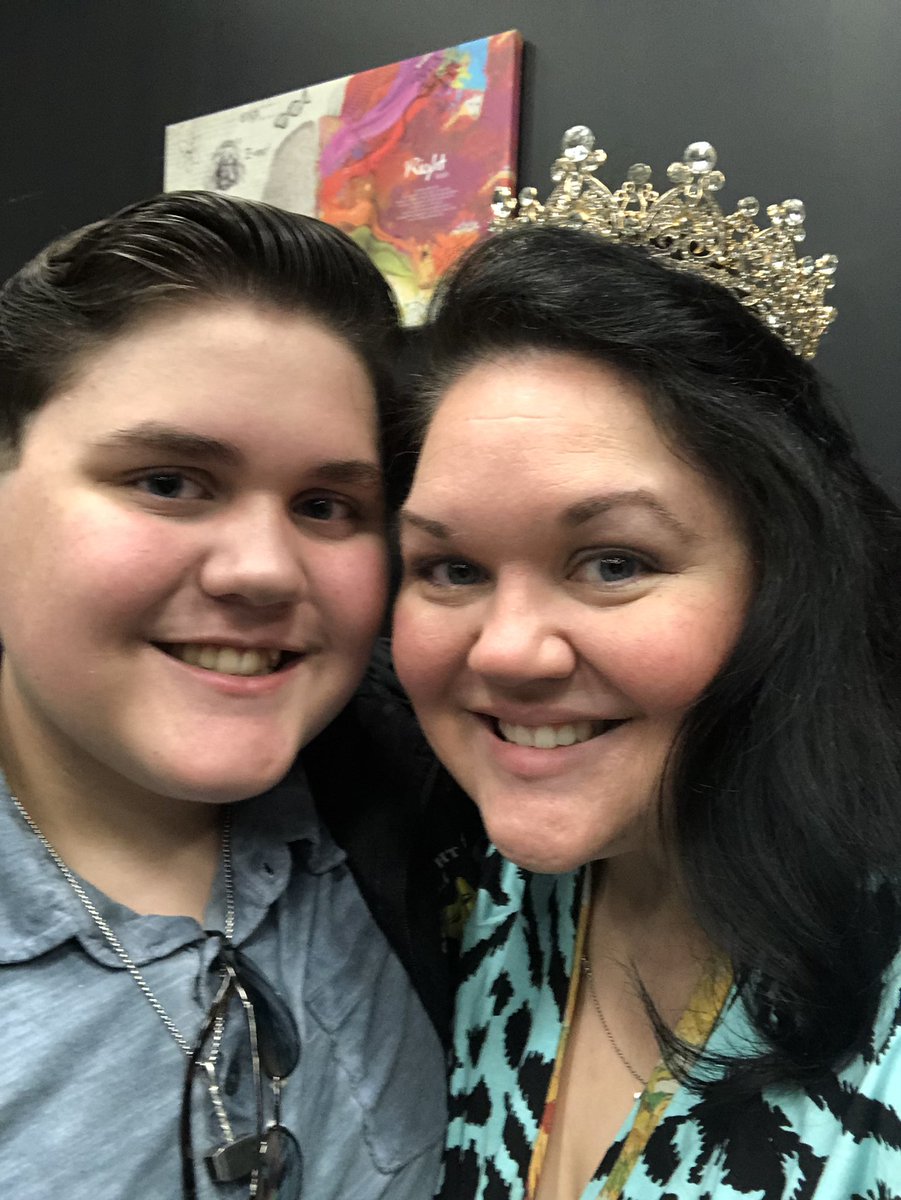 HeidiARBryant's tweet photo. I got to celebrate my birthday in my classroom with my kids for our first day of school in @AldineISD and my Logan starting his sophomore year! 
So excited to enjoy every step of this year and all it brings! 💛🎭🦅
#AldineConnected #IKEonic #Theatre https://t.co/VUxFSK8EEu