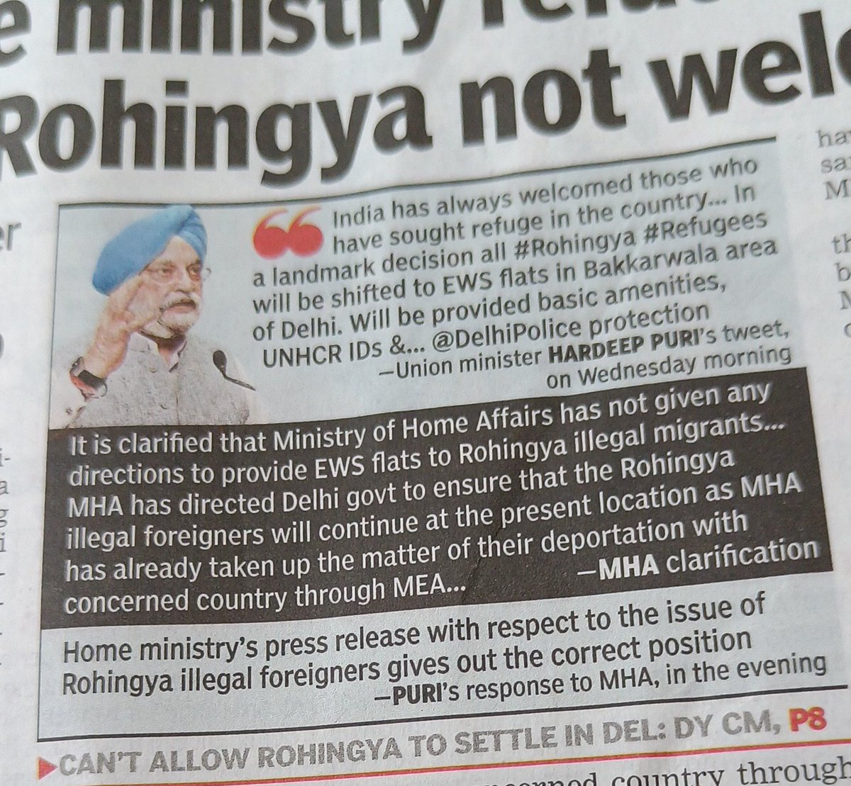 advocatesarin's tweet photo. @HardeepSPuri @AmitShah Offer of EWS flats, police protection to Rohingya infiltrators, criminals &amp; terrorists shows how generous you are but why you have failed in helping 20K Unitech homeless buyers who paid money and all taxes 10yrs back but no home. Give them 1 EWS unit. https://t.co/l7O1aYNGC2