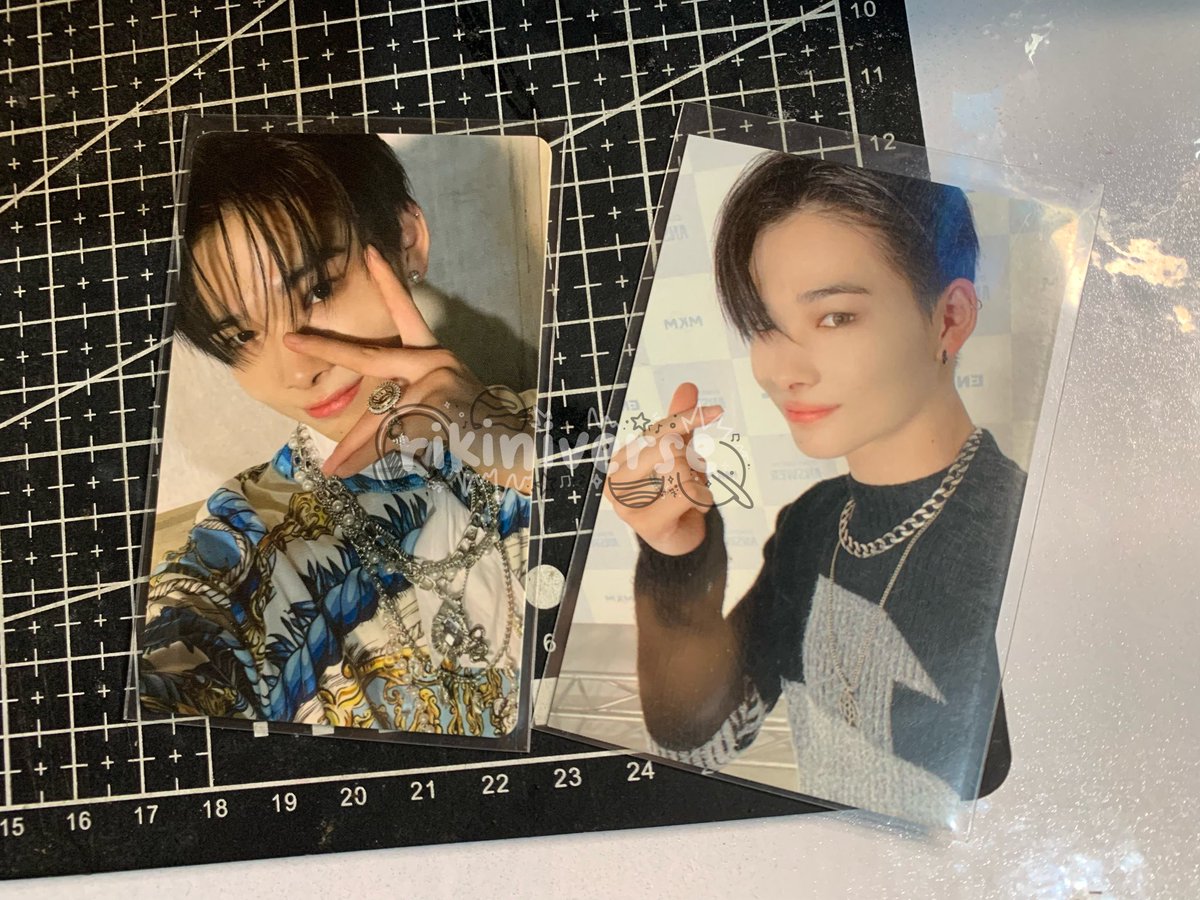 rikiniverse's tweet photo. wts lfb #jeesells

enhypen d:a broadie &amp; senkou soljack versace SET 

₱3.1k
onhand 
both mint condi
sold as set only 

dm me to claim! 

ni-ki versace broadie broadcast pc dimension answer https://t.co/wMFEXx6zQc