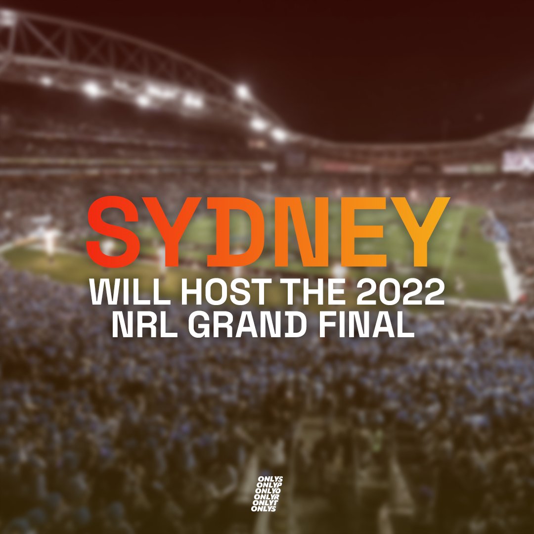 🚨 NRL GRAND FINAL VENUE ANNOUNCED
After a bidding war between Sydney &amp; Brisbane, Accor Stadium will host the NRL Grand Final on Sunday 2nd October! #NRL #NRLGF