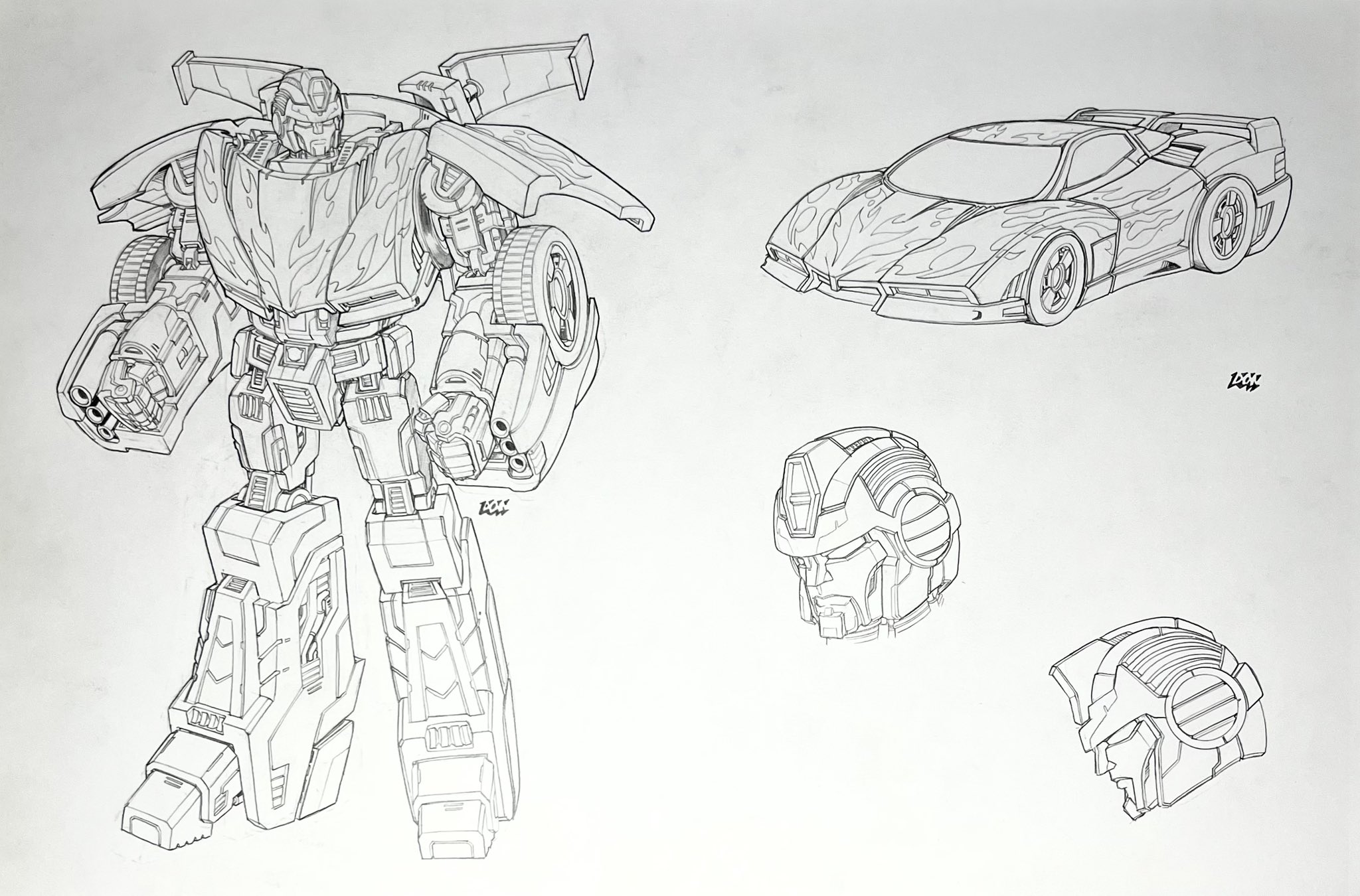 Hot Rod Transformers Coloring Pages