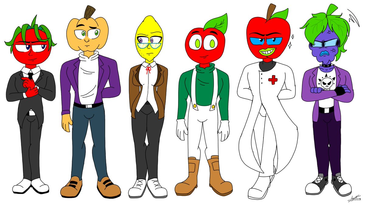 ayelendropmoth's tweet photo. my version of the group fruity fucks xD

@idrawshit69 

#mrtomatos #hungrypumpkin #mslemon #andytheapple #AndysAppleFarm #happyappy #creepypastafanart #derryberry #dijitalart https://t.co/vbDGSXZuj9