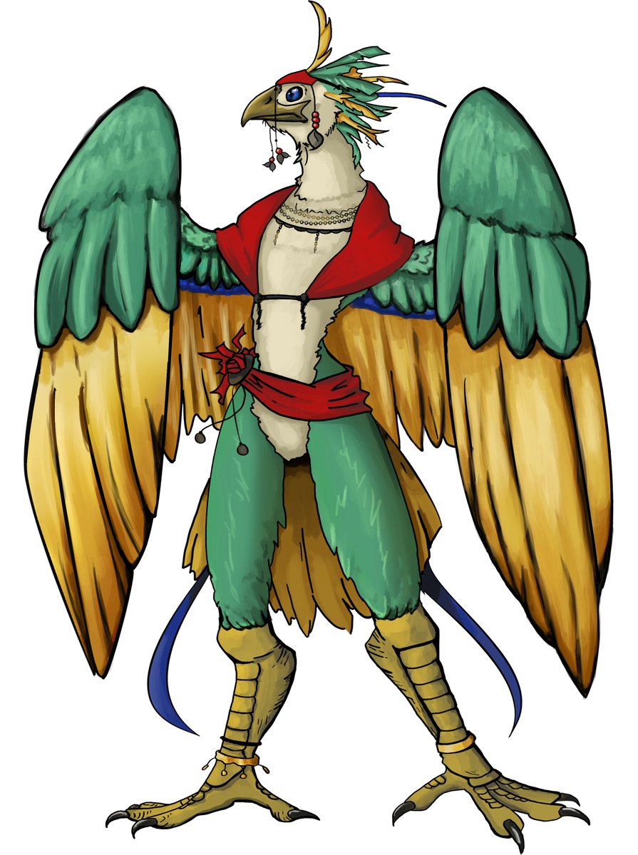 Official artwork for the Chi'ccaa, a playable species in Wayward Suns! This art is by the wonderful and talented <a href="/Ellinus2Ellinus/">Ellinus</a> 

Where we're going, we don't need hands! blackturtle.itch.io/wayward-suns

#ttrpg #gamedev #scifi