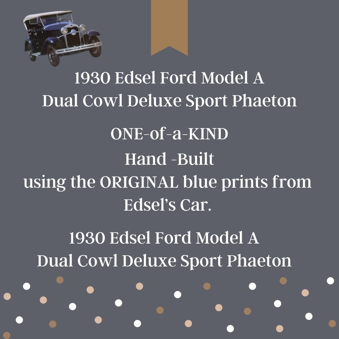 JohnMerz_2's tweet photo. RARE Opportunity to OWN a Piece of HISTORY! My ONE-of-a-Kind .. EDSEL Ford 1930 Model A is For Sale!!! https://t.co/fJAJkI7lzj