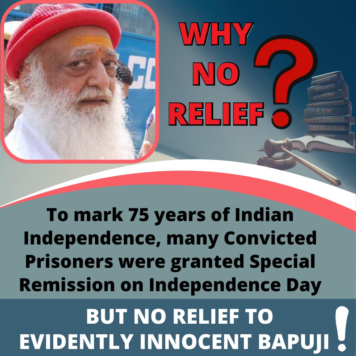 UmakantSonar's tweet photo. @omdarshanom @narendramodi Where Is Justice ❓
Sant Shri Asharamji Bapu ने अपना पूरा जीवन सनातन संस्कृति की सेवा मे लगाया।
समाज को मातृपितृ पूजन दिवस,तुलसी पूजन जैसी अनमोल सौगातें दी।
उन्हीं संत को षड़यन्त्र मे फंसाकर जेल भिजवाया गया। 
9 वर्षो से उनके Human Rights Violation किया जा रहा है। 
#WhyNoRelief ?? https://t.co/2id12QfGKR