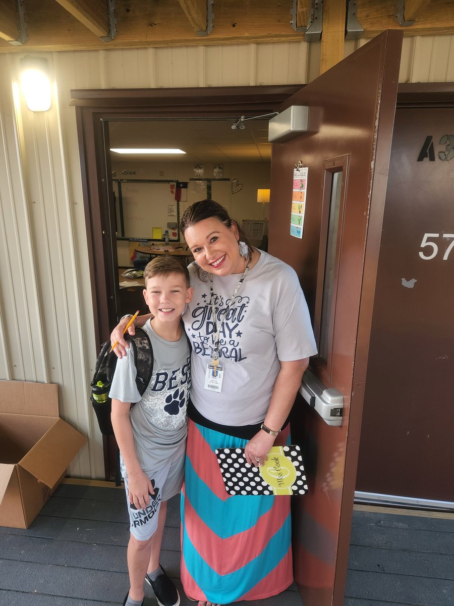 1st day was amazing! He is going to love 5th grade!! <a href="/BESLidey/">Mrs. Lidey</a>