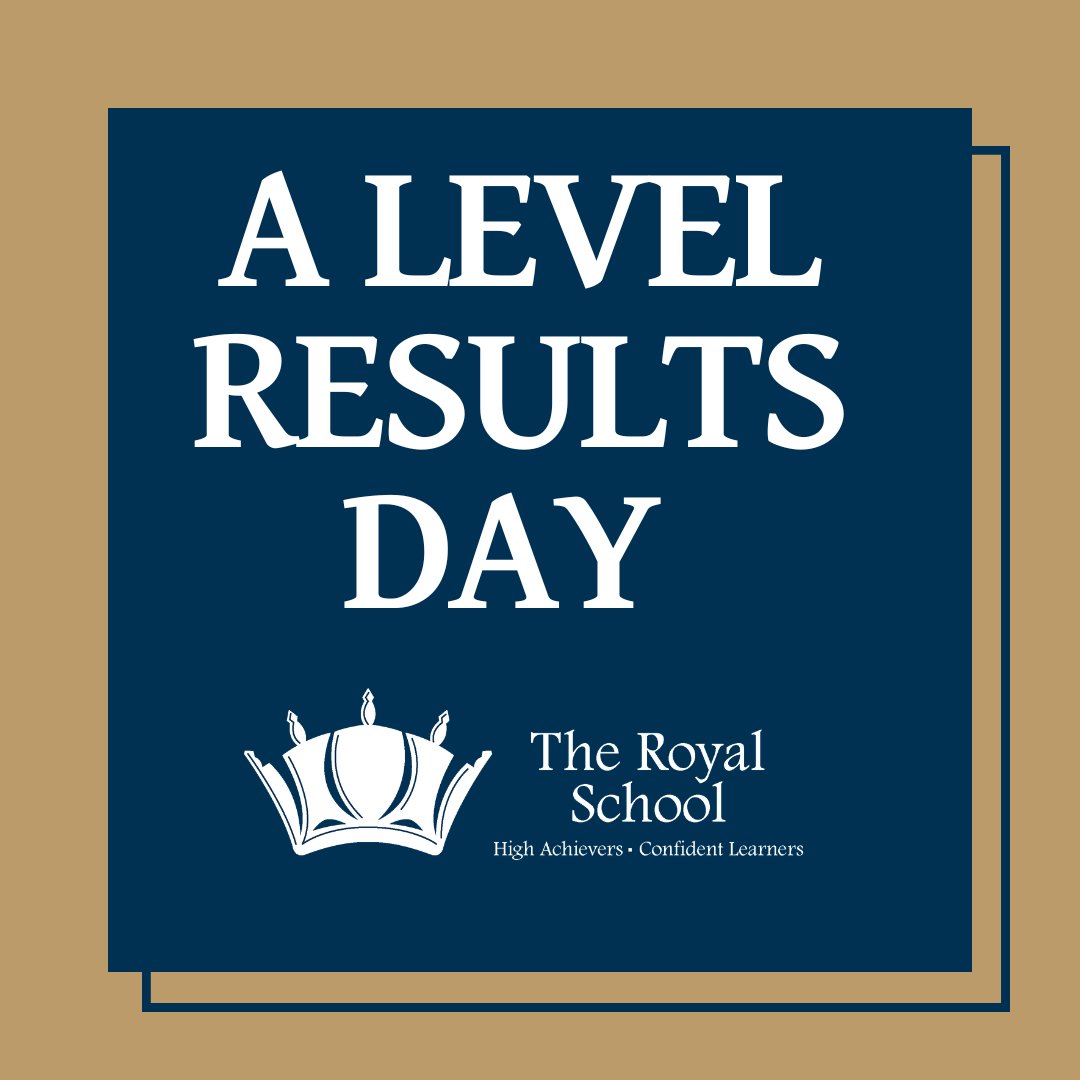 The_RoyalSchool's tweet photo. Good Luck to all our 2021/22 A Level students who get their #alevels2022 results today. Keep tuned in for more #resultsday2022 news via our socials.
#TheRoyalSchool #Excellence #FutureReady #ASenseOfFun https://t.co/lMXIEYoYCm