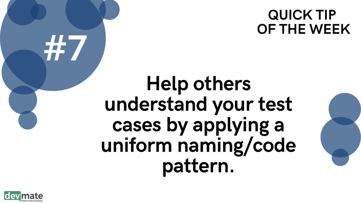 devmateSoftware's tweet image. The pattern should be clear and understandable.

#devmate #unittesting #programming #programminglanguages #java #softwareengineering #softwaredeveloper #coding #bettercode #developers #softwarequality #automatedsoftwaretesting #cleancode