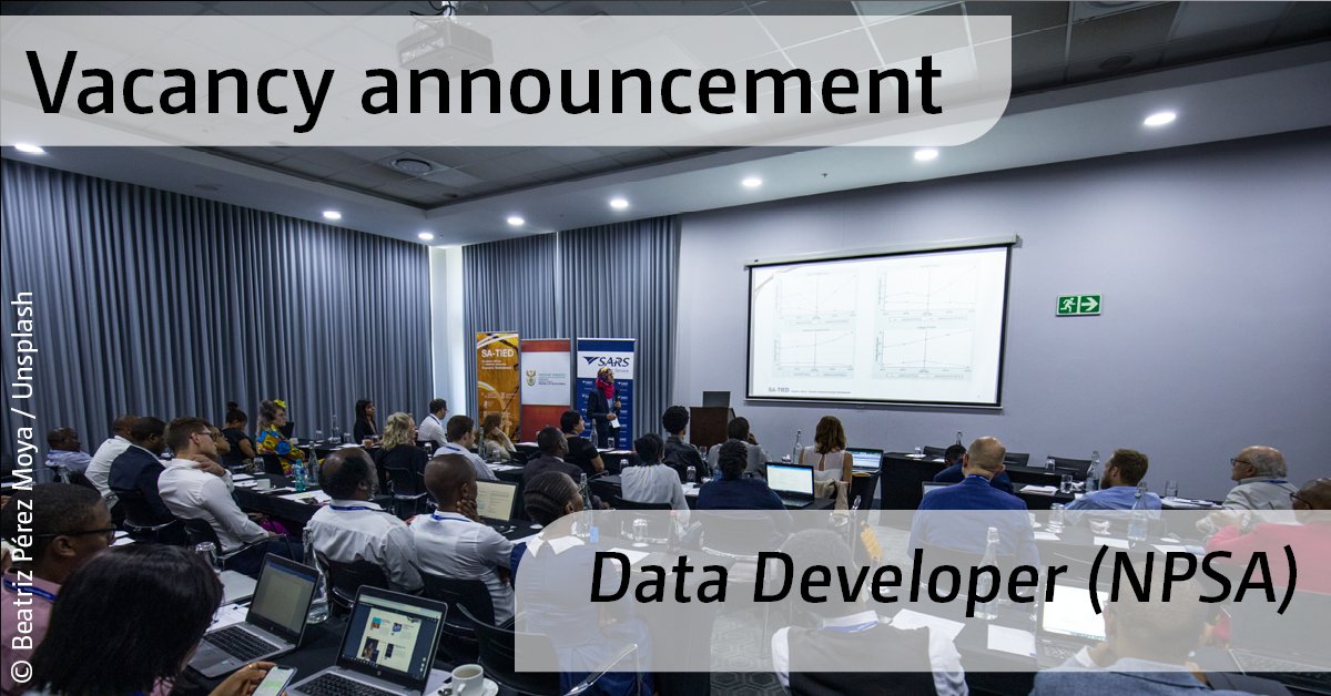 UNUWIDER's tweet photo. Still time to apply! 🇿🇦
If you want to be a part of an innovative programme bridging research and policy-making through creating and managing #data sets – join our #SATIED team as a Data Developer!
Apply: https://t.co/soq8XsaglT
@TreasuryRSA #UNJobs #PretoriaJobs #datadeveloper https://t.co/is8DhNlEWv