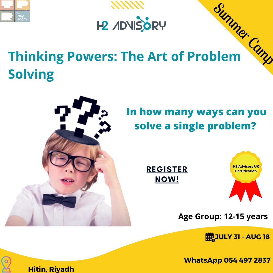 Summer Camp 2022

Don't miss out, Register Now!

forms.monday.com/forms/d2ca8498…

#H2Advisory #TPR