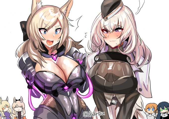 叔母さん繋がりでゾフィアさんと井河扇舟さんの衣装チェンジしたイラストを描きました。 ネタ提供→ @nekonomono 