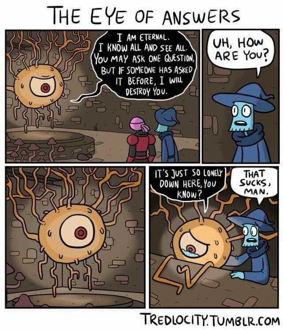 ragnarhawkeye's tweet photo. Poor fella, or should I say poor eye! 😏 #Beholders #dndmemes #Dnd5e #ttrpg https://t.co/l7Jc4BvmAW