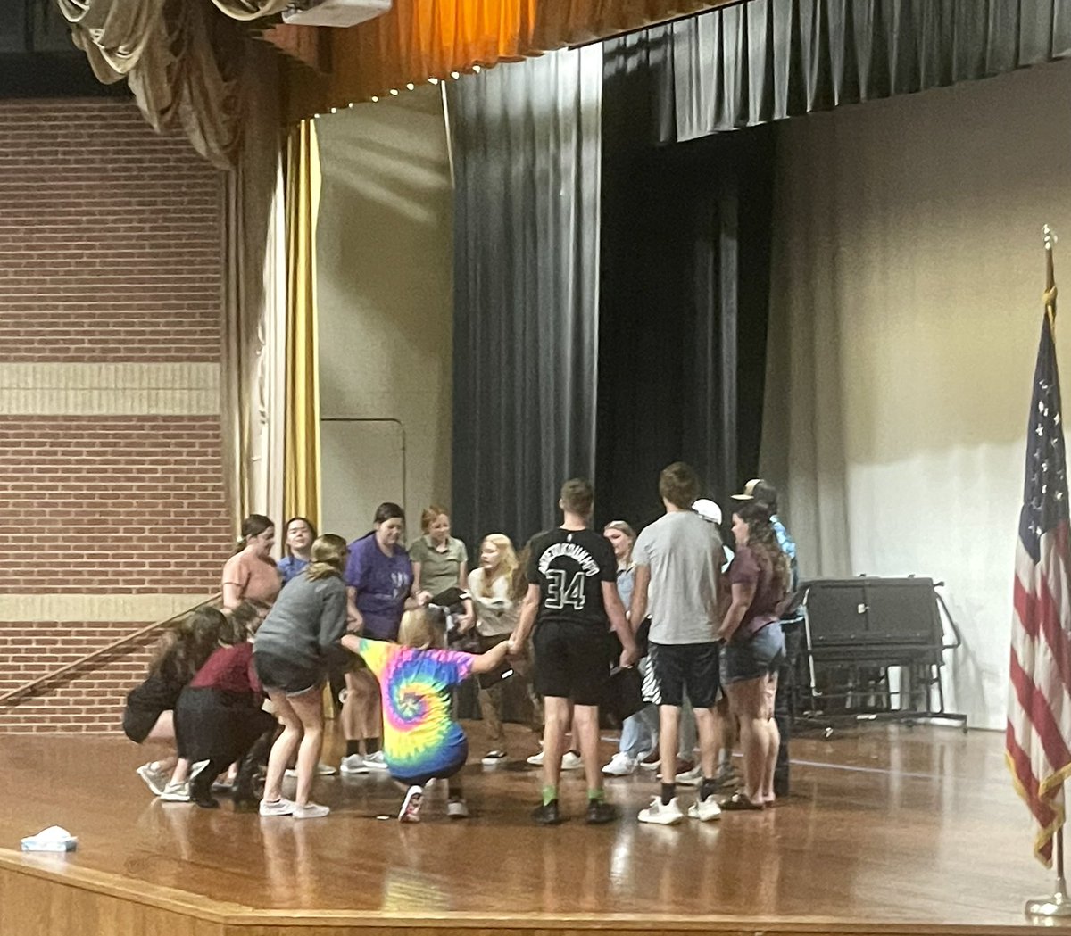 Team building in Select Singers today🎶 #jacketnation #FHSSelectSingers