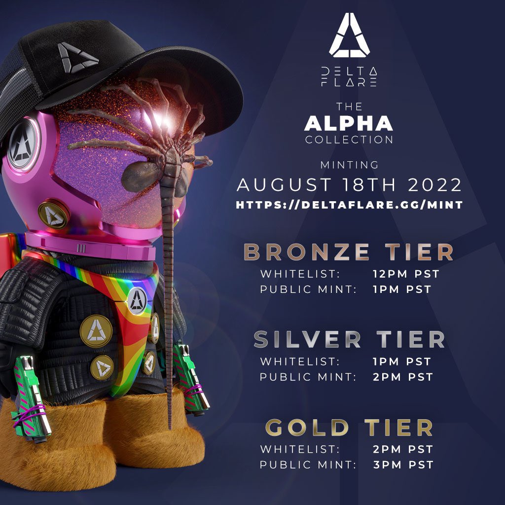 srv_littlewing1's tweet photo. @BetterByTheMile @Delta_Flare Just bronze tier, in case it didn’t process the first time. 
#AlphaCollection 
@Delta_Flare 
Mining tomorrow 8.18 https://t.co/Jd6cR1rmdO