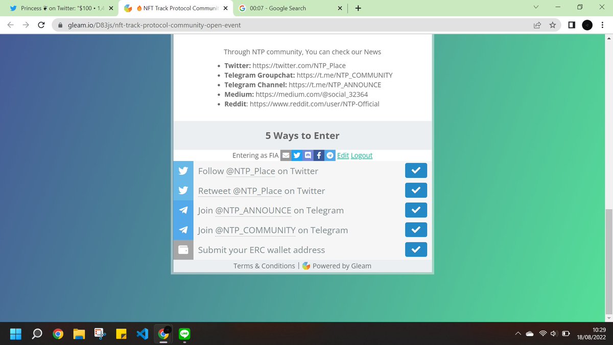 0xbgwnvrydy's tweet photo. @princesspromos_ #FIAzProof • 1908 • Gleam
NFT Track Protocol Community Open Event - Princess https://t.co/GAJozwa4sn
