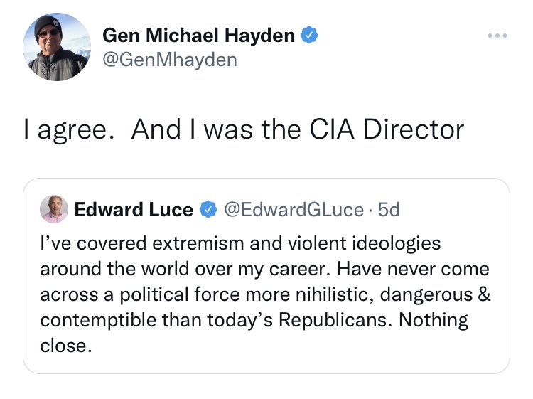 LPNational's tweet photo. Nothing to see here, just one of the Deep State’s most powerful and evil people of last 20 years framing half the country as terrorists. https://t.co/zx6axcu5vV
