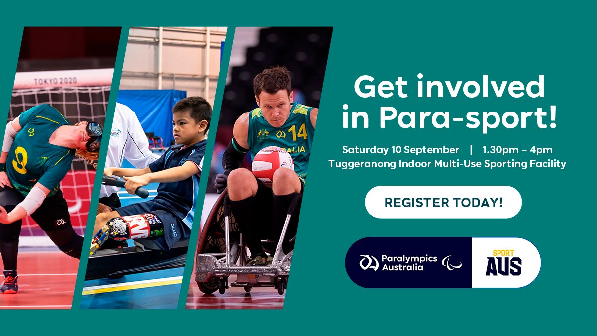Paralympics Australia will be hosting a FREE multi-sport come and try day at the Tuggeranong Archery Club on Saturday 10 September from 1.30pm - 4pm with various sports attending. Register here:bit.ly/3pssG7a