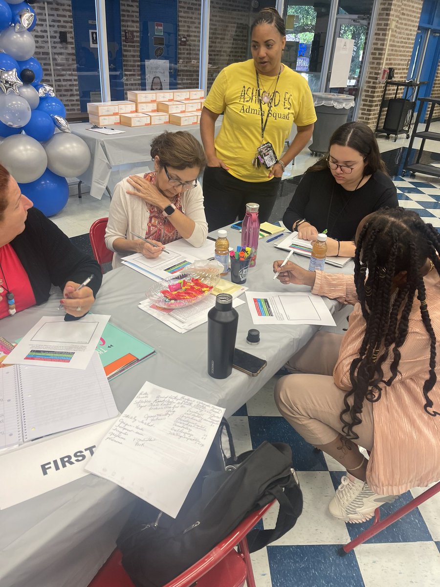 DrJoseLLopez's tweet image. Teachers are learning how to unpack standards and presenting their work.