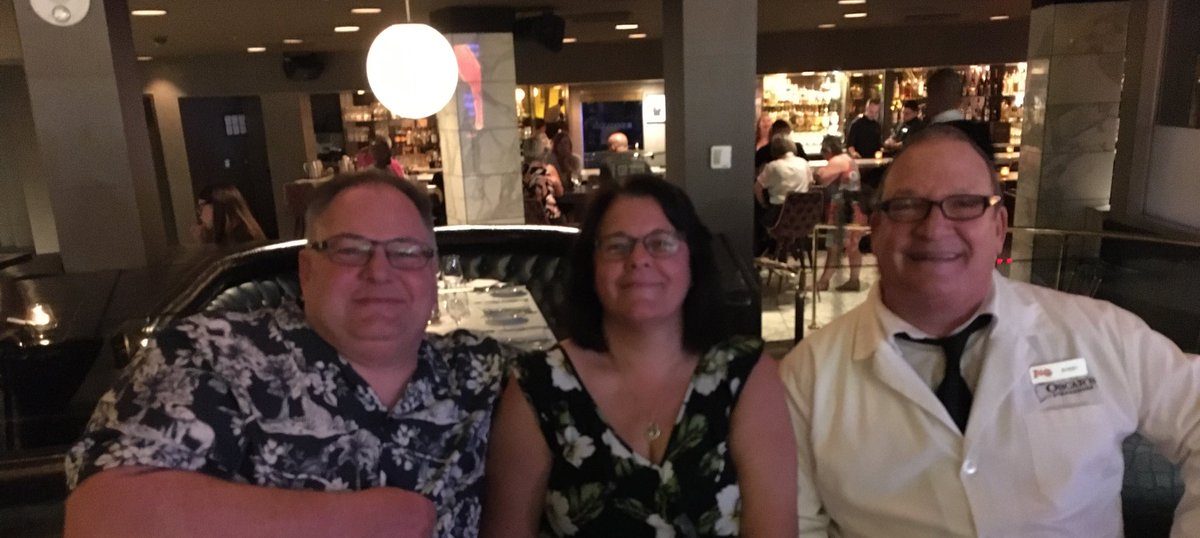 bombsbits's tweet photo. Anniversary Dinner #Oscars @PlazaLasVegas and the infamous Bobby was our server! Very tasty steaks and brilliant setting at Sunset.
#Ribcap #BoneInRibEye #ChunkyChips #Brussels https://t.co/oNqrXPZA4b