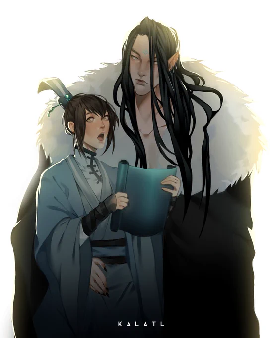 Lord Mobei Jun with his royal advisor#svsss #Moshang 