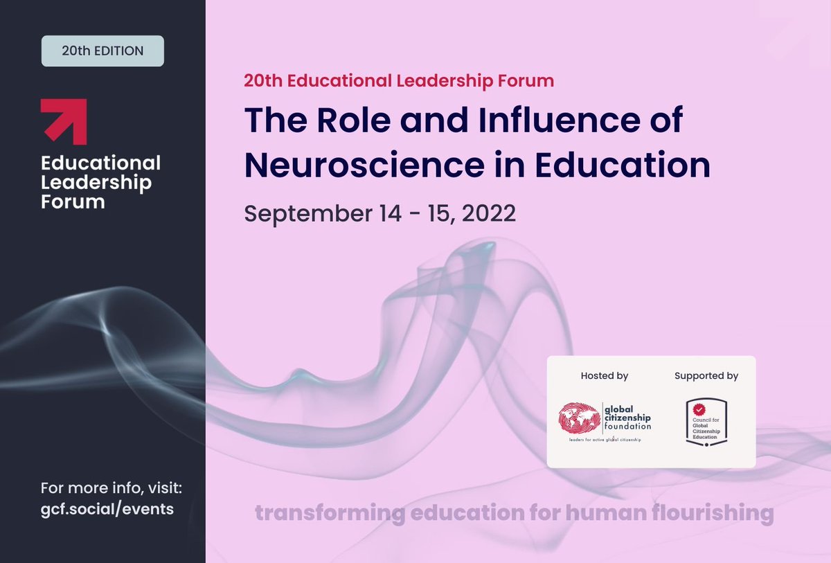CitizenshipFund's tweet photo. 📢 Registrations Open Soon!!

📎Join us for the 20th Online #EducationalLeadership Forum 🌟for the 💬 Panel Discussion: where experts and leading practitioners will discuss ‘The Role and Influence of Neuroscience in Education,' together with a 🌍 Distinguished... https://t.co/4qFM3hXoBU