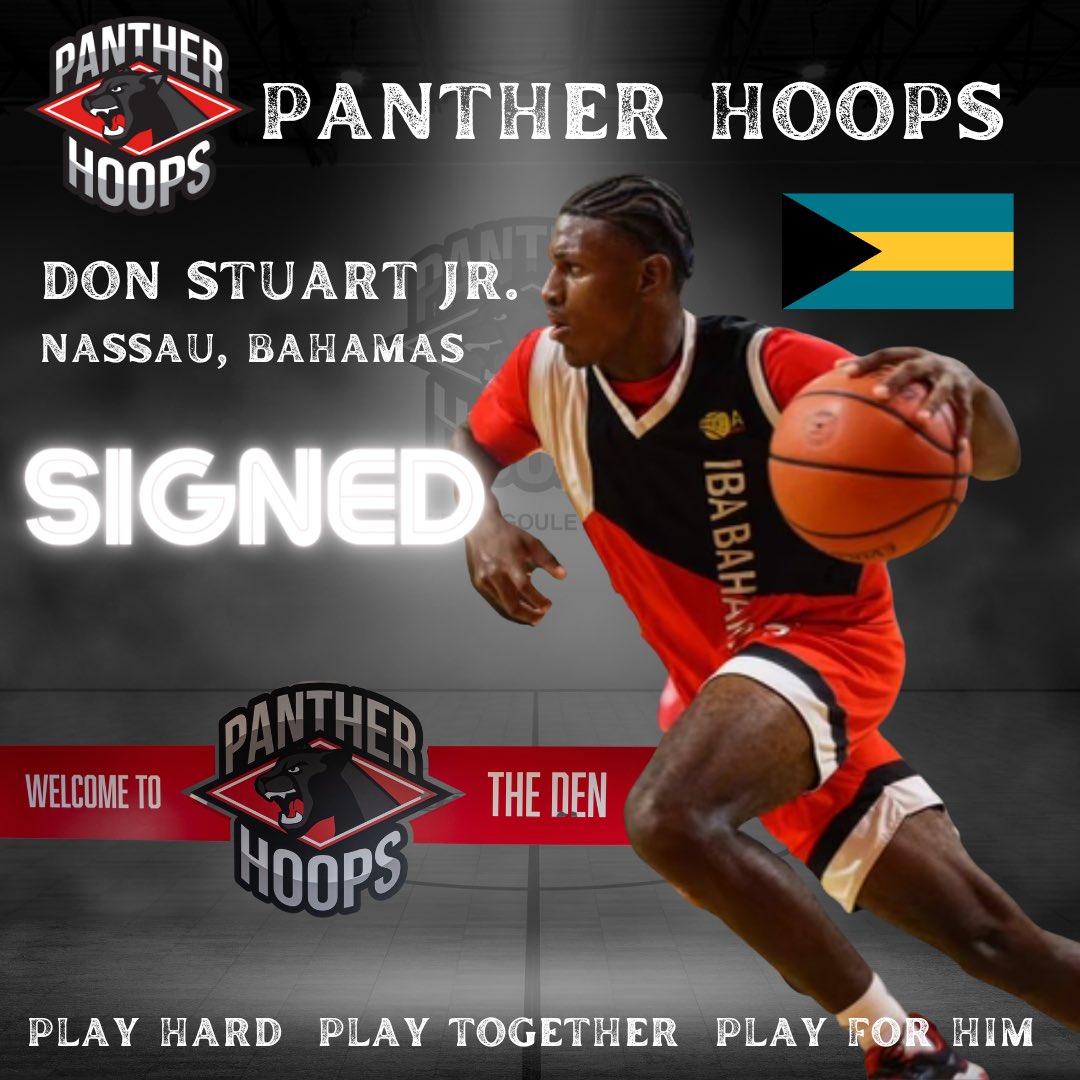 Panther Hoops is excited to announce the addition of 6’4” 2023 Guard Don Stuart Jr.  Don at 194lbs, a tremendous wingspan, matched with outstanding athleticism is going to be TROUBLE!!! BEWARE the Bahamians are back!