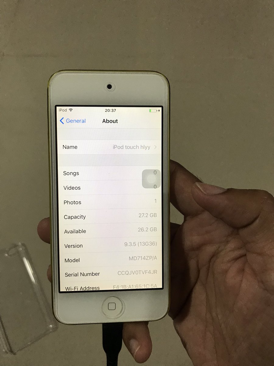 helloyoyeahh's tweet photo. iPod touch gen5 (32gb) ไม่มีกล่องแถม🙇‍♀️
💛1550b.-(ตัวเครื่อง+สายชาร์จ+เคส รวมส่ง)

ความจุ 32 gb 
รายละเอียดและรูปเพิ่มเติมในเธรด

#ipod #ipodtouch #ipodtouch5 #ipodtouch532gb #ไอพอด #ไอพอดทัช #ไอพอดราคาถูก https://t.co/K3d1drfxwv