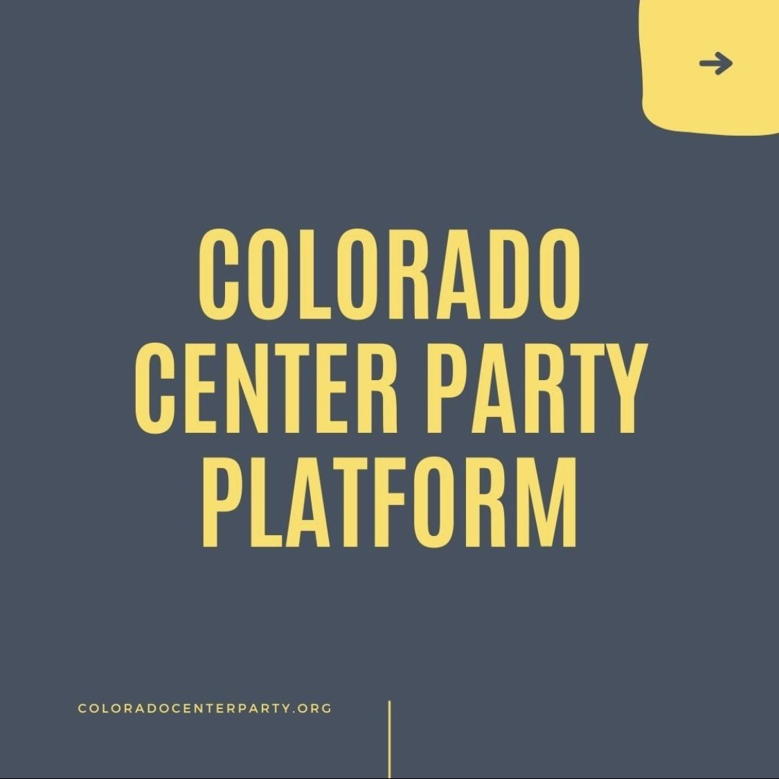 COCenterParty's tweet photo. Learn our party platform 1/2 https://t.co/7fOrKP5UOv