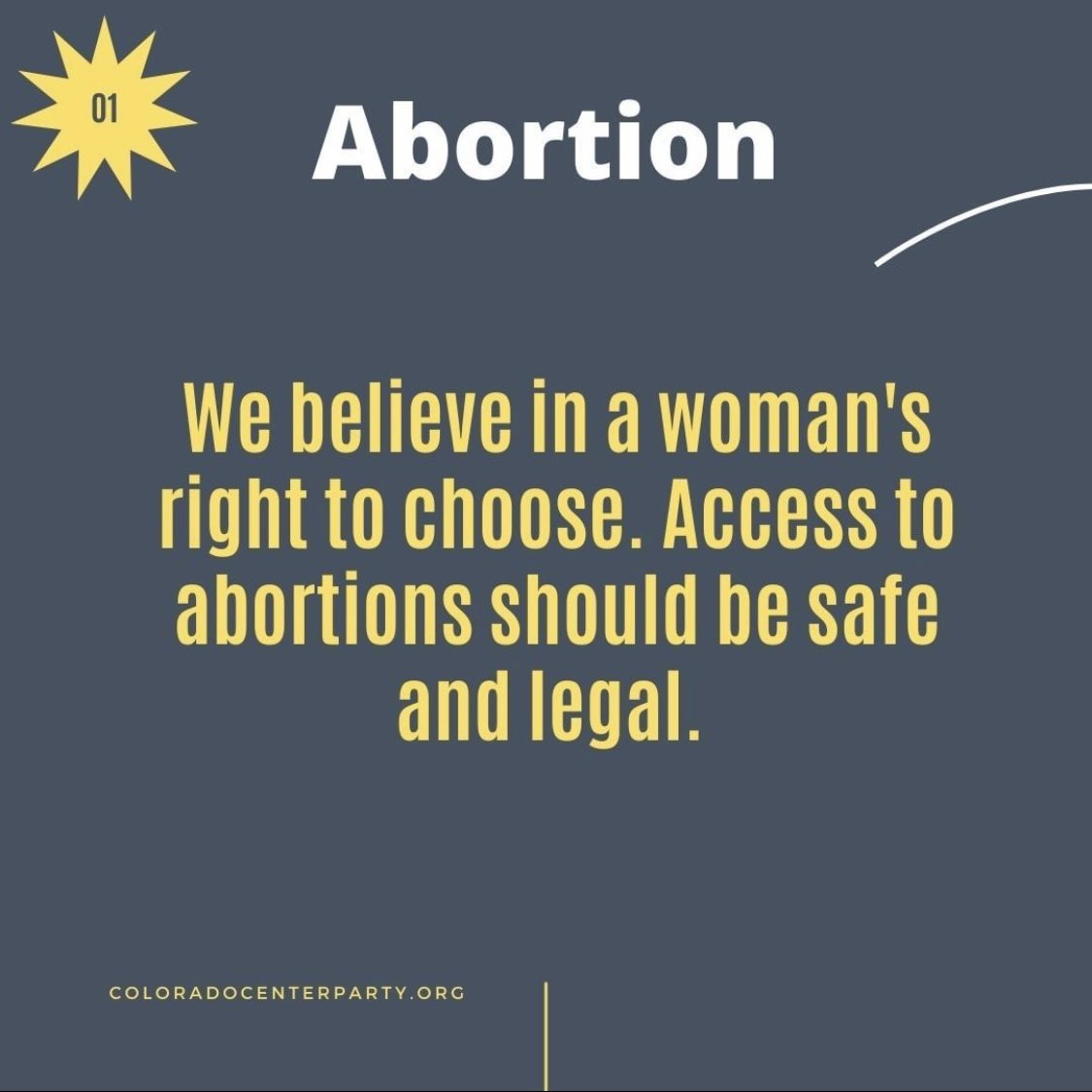 COCenterParty's tweet photo. Learn our party platform 1/2 https://t.co/7fOrKP5UOv