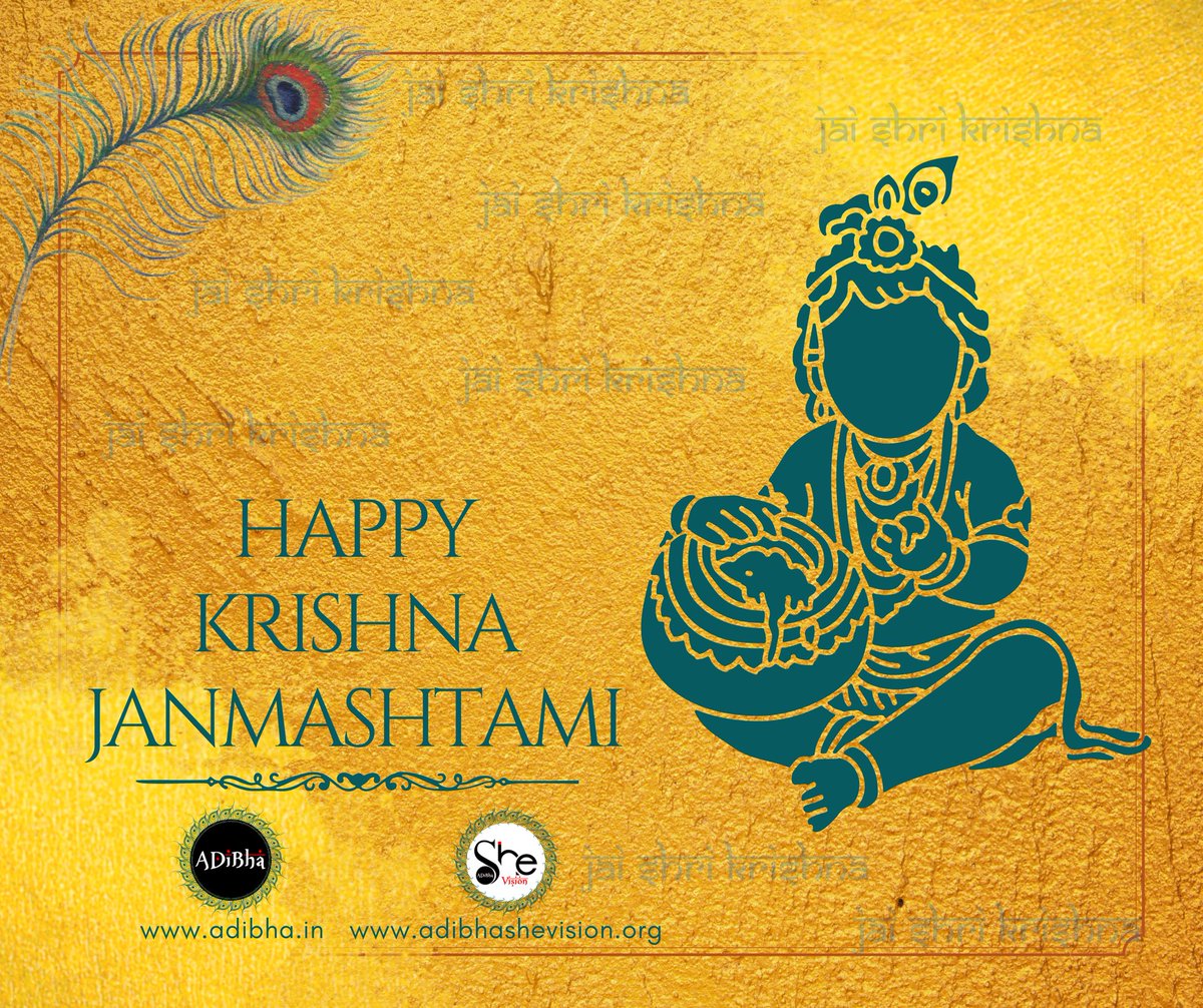 theadibha's tweet photo. Surrender this 'ME' unto 'HIM'

May your life be filled with love, happiness, laughter, and Krishna’s blessings. Happy Janmashtami!

#Janmashtami #jaishreekrishna #ADiBha #ADiBhaSheVision #Janmashtami2022 #Krishna #KrishnaJanmashtami2022 https://t.co/yiaEbuhnEY