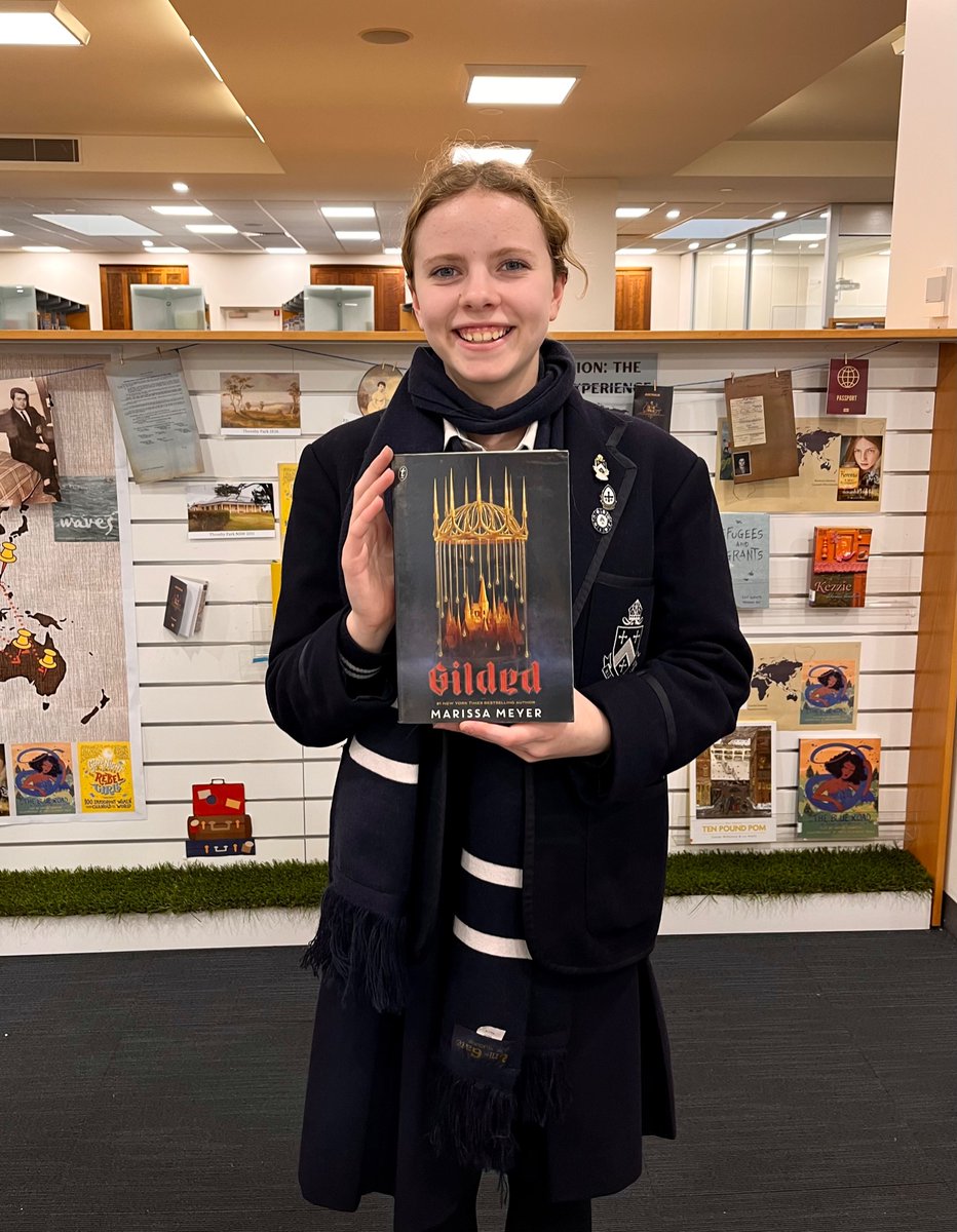 MGGS_Library's tweet photo. “Gilded by Marissa Meyer is a fairytale re-telling with lots of twists and turns.”Book recommendation by a Year 8 student. @marissa_meyer https://t.co/GeQfRFVQAF