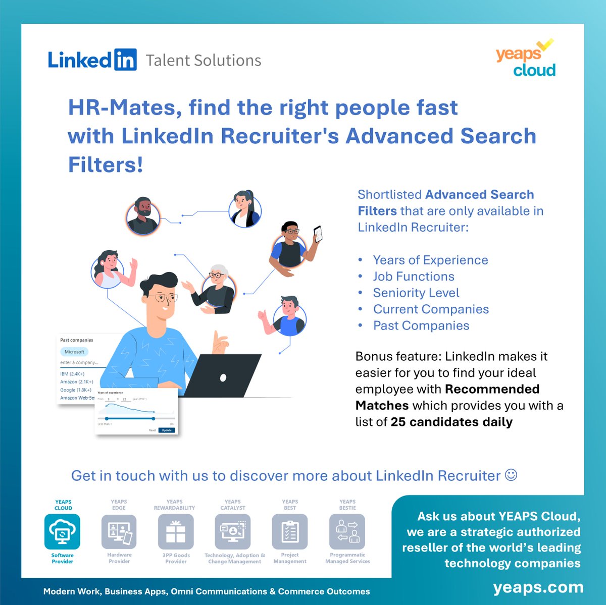 yeapscorp's tweet photo. Find the right people fast!

#DigitalTransformation #digitalbusiness #modernwork #LinkedIn #LinkedInTalentSolutions #LinkedInRecruiter #Hiring #hybridwork #philippines #asia #southeastasia https://t.co/gat9Za2dxt