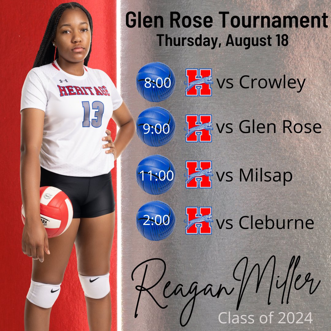 Reagan_M_Miller's tweet image. Glen Rose Tournament starts tomorrow! Ready to lock in with my girls ⁦@jaguarvball⁩ ! #EarnedNotGiven  #MeetMeAtTheNet ⁦⁩ ⁦@jaguarvball_bc⁩ 
📷 : ⁦@KenMurphyPhoto⁩