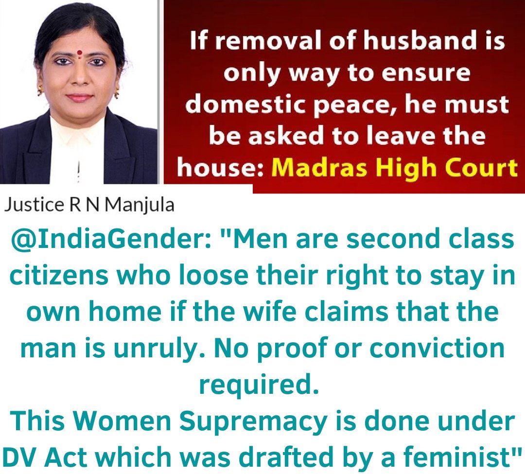 An_Eagle_Views's tweet photo. Wow, just wow.

So, we have to pay our entire life's worth and also get kicked out of our own home because she wants "peace".

Why does one even go to court anymore? Let's settle the accounts straight, street-style.
#MadrasHighCourt
#RNManjula
#Feminism https://t.co/MykUHUTzz4
