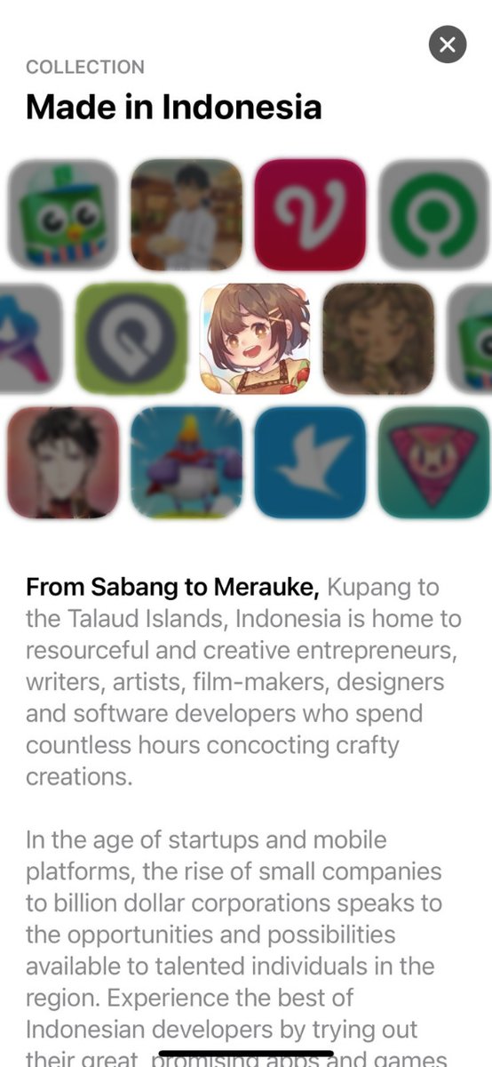 Very Happy that our latest game Chef Story is being featured by @AppStore  'Made in Indonesia' celebrating Indonesian Independence 🇮🇩 🙏

#madeinindonesia #hutri77 #nijigames