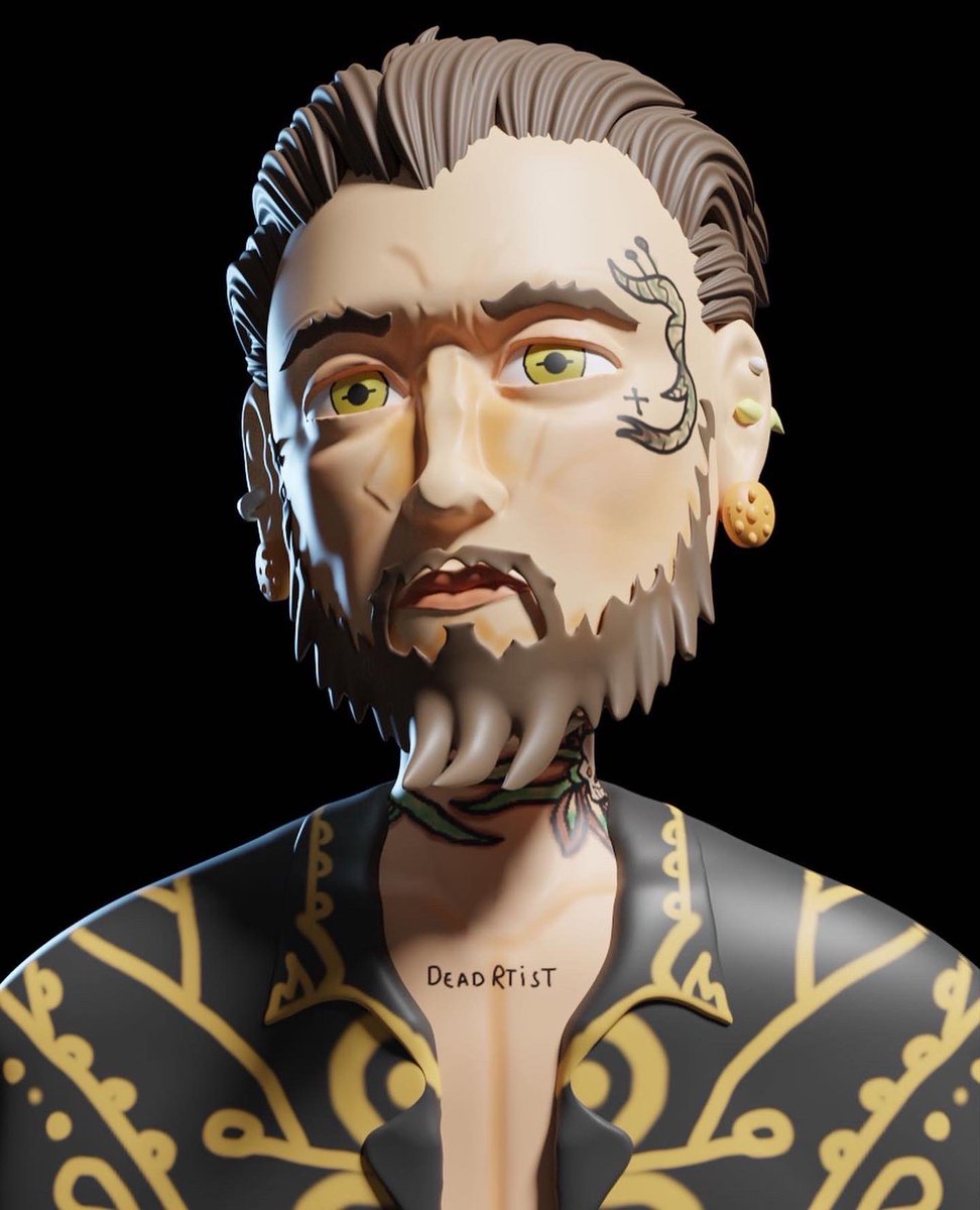 Heyy good morning #NFTCommmunity 
Look what I made yesterday 😈
Practice work made with #blender #b3d #ZBrush