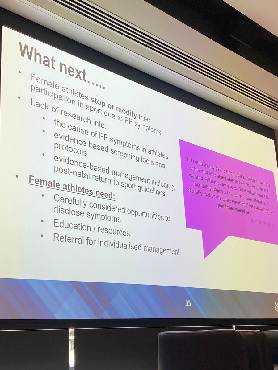 BJSM_BMJ's tweet image. Pelvic floor disorders in female athletes - what we know and where we are heading @JodieDakic  

@MonashUni  #WISC22
