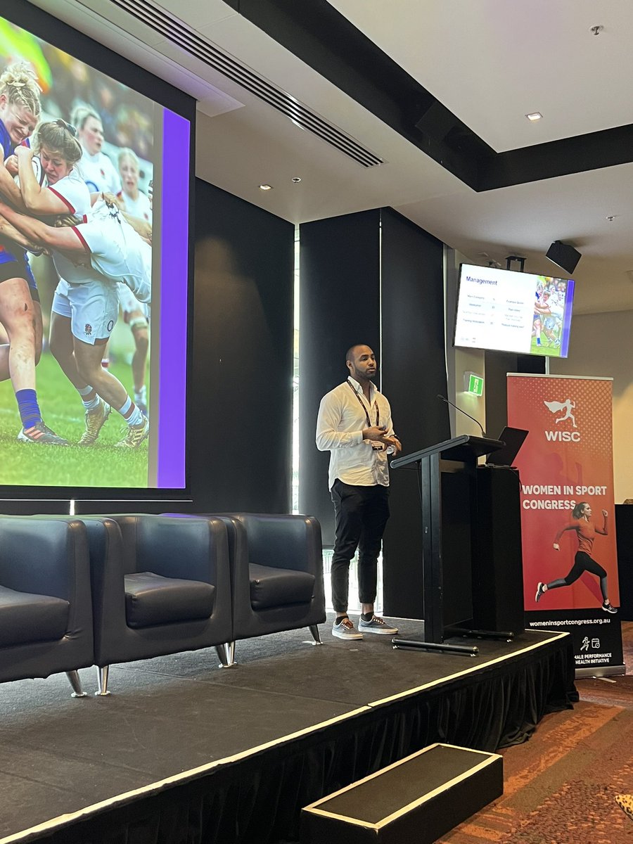 LaTrobeSEM's tweet image. Rugby #women, what do we not know? Relationship with menstrual cycle and… 1. Injury 2. Training load 3. Symptom management 4. Performance 5. Well being @Omar_Heyward ‘so much scope for research…’ @WISCongress #WISC22