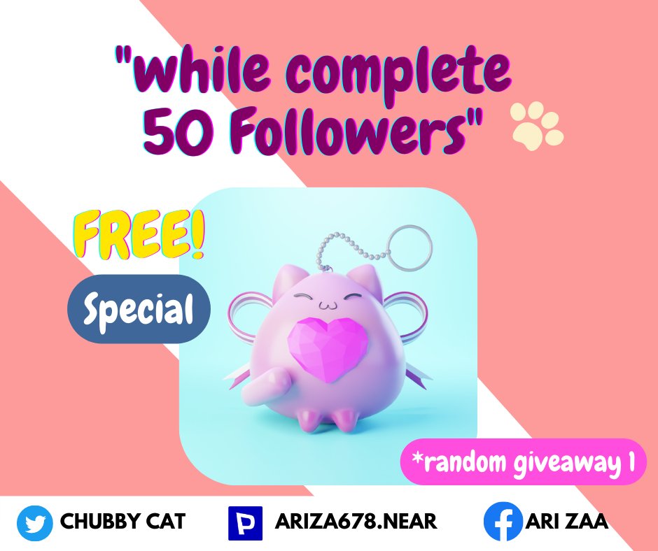 สุ่มแจก 1 รางวัล Class Special เมื่อถึง 50 Followers
กติกา คือ ฟอล + รีทวิตนี้ สุ่มแจกเมื่อถึง 50 ผู้ติดตาม 
พลาดไม่ได้แล้วน้าาา
#paras #NFTCommmunity  #Giveaways  #NFTTHAILAND  #nftcollectors