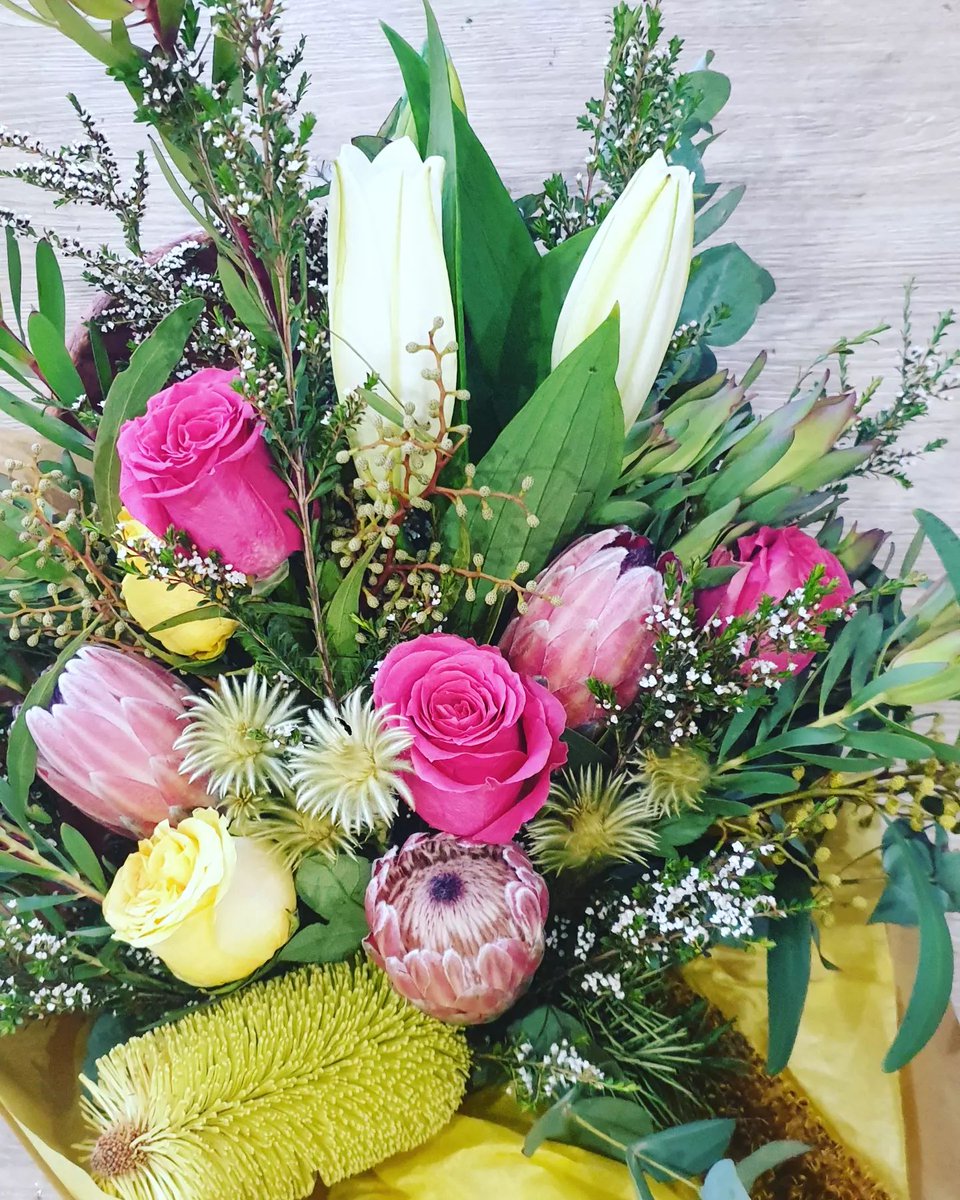 lilybloomsau's tweet photo. Hello dear friends, happy Thursday to all. Look at the Delux bouquet feature season native with mix of roses
Call us:0408 444 644
https://t.co/UeEZyMb9eV
#samedaydelivery #onlineflowerdelivery #onlineflower #mixedroses #floweronline #flowerdelivery #melbourne #Australia https://t.co/ZyBkXX9vJ0