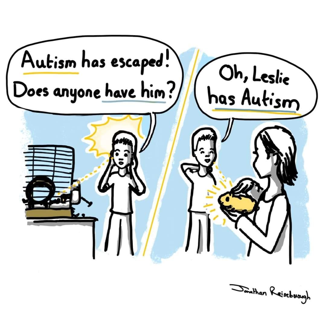 Why most autistic people prefer identity-first language... 
(I am autistic, I do not 'have' autism)