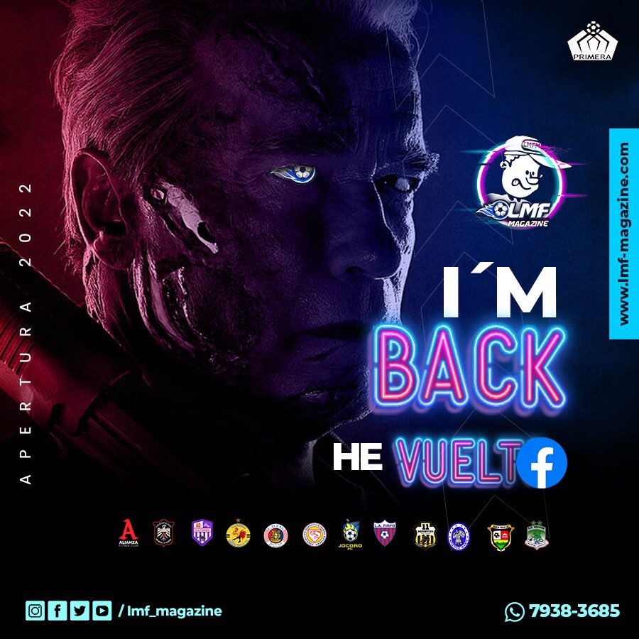 🚨 A T E N C I O N 🚨
I’M BACK | HE VUELTO

💢 sígueme en FB facebook.com/lmfmagazinesv/ 👍🏻