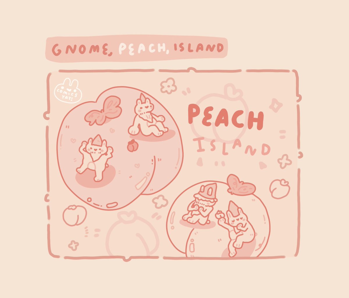 comicsyey's tweet image. art mash! 🍑👒 gnome, peach, island
#procreate #artmash #illustration #digitalart #art #cute #comic