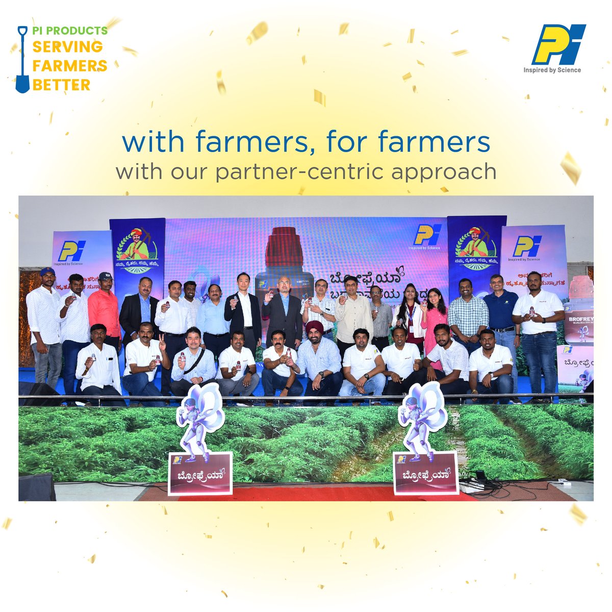 PIINDLTD's tweet photo. PI’s relentless research and commitment to providing innovative products to farmers saw the recent launch of Brofreya – an insecticide that combats the threat of both lepidopteran and sucking pests in horticultural crops.
#PI #TeamPI #piindustriesltd #aunch #newproduct #crop https://t.co/9RsMBVFYYp