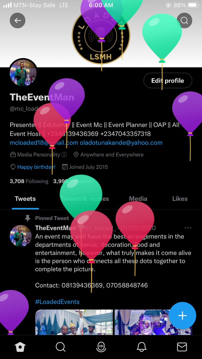 mc_loaded_'s tweet photo. Happy Birthday to a self-willed, strong, and beautiful soul. Yes, you got it right! I am turning a year older today. Heartfelt Birthday to Me, Myself and I
#AnotherChapter #TheEventMan #BBNaija #NEPA #BBNaijaxAquafina #SISMO #GlazersSellNow #BetterCallSaul #orages https://t.co/xExY4IwYN7