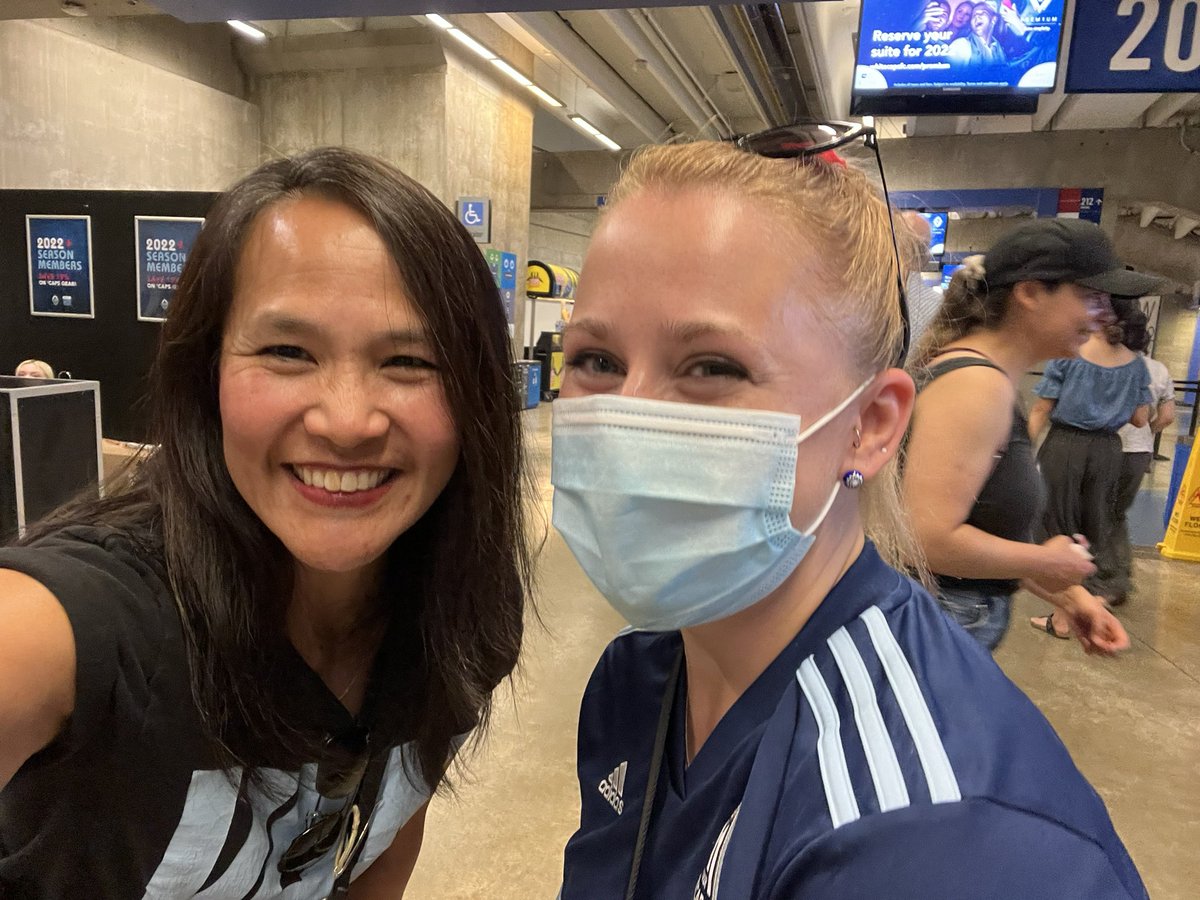 mmmelia's tweet photo. Friends who cheer for @WhitecapsFC together stick together! #vwfc #fanangle @bcplace #3points https://t.co/6QFkpoM19O